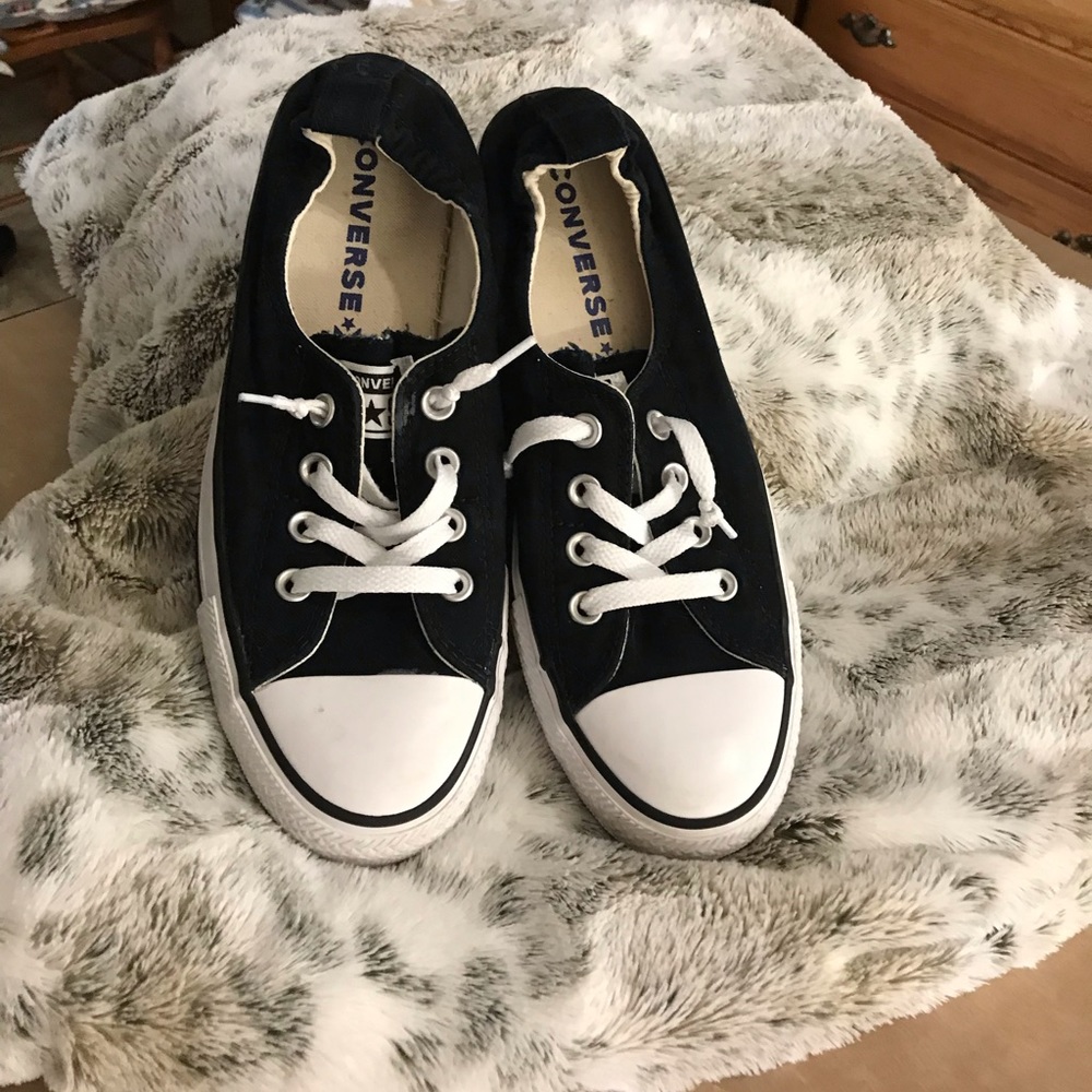 Black slip on Converse. Size 9 Women.